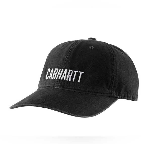 Carhartt Other - Carhartt Logo Black Canvas 100% Cotton Cap Hat OSFA Unisex